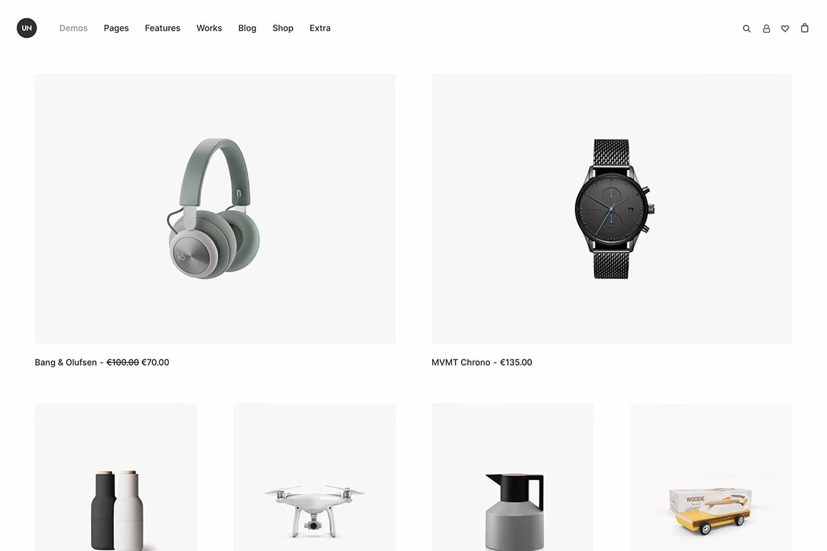 Shop minimal WooCommerce